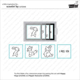 LF2554 Scootin' By Stamp Set