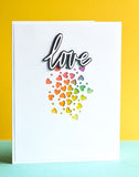94119 Love Jotted Script craft die
