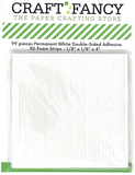 CraftFancy 3D Foam Strips - White