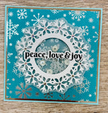 CF512 Holiday Sentiments Clear Stamp