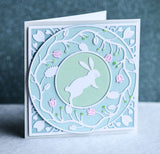 94218 Blooming Floral Circle Frame craft die