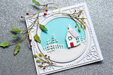 94018 Elegant Holly Double Frame craft die