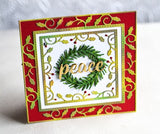 94018 Elegant Holly Double Frame craft die
