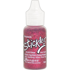 Rhubarb Glitter Glue Stickles