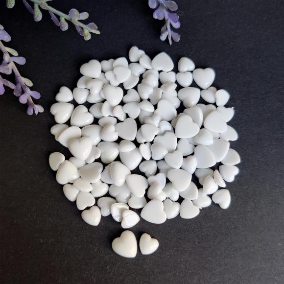 Snow White Hearts - Assorted Sizes