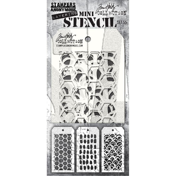 Tim Holtz Mini Layered Stencil #55