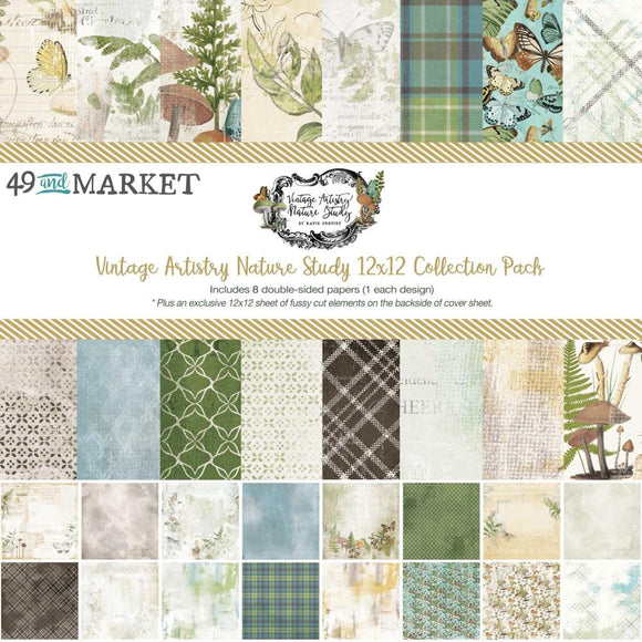 Vintage Artistry Nature Study 12 x 12 Paper Pack