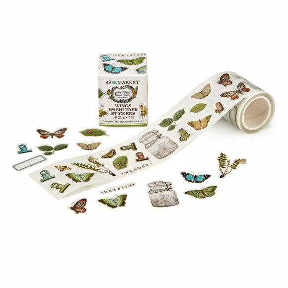Nature Study Wings Washi Stickers