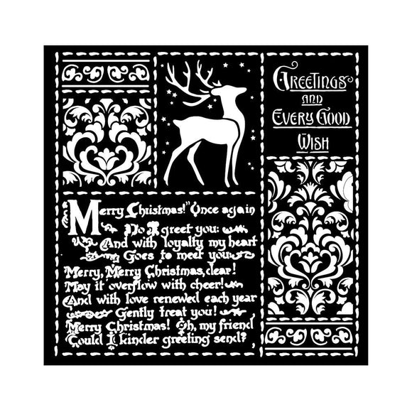 Christmas Letters Stencil