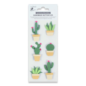 Little Birdie 3D Sticker Embellishment Cactus Adore