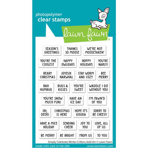 LF3233 Simply Celebrate Winter Critters Add-On Stamp Set