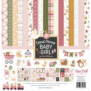 Special Delivery Baby Girl 12x12 Paper Collection Kit