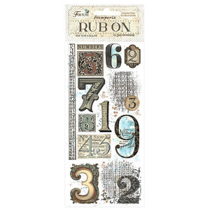 Fortune Numbers Rub-Ons 4x8.5"