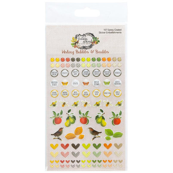 Vintage Orchard Epoxy Stickers