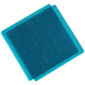 Teal with Glitter 6x6" cutting Pads