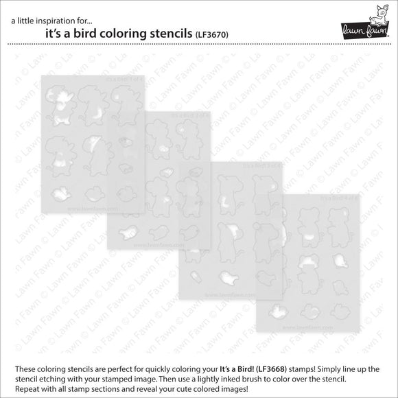 LF3670 It's a Bird Stencil Set