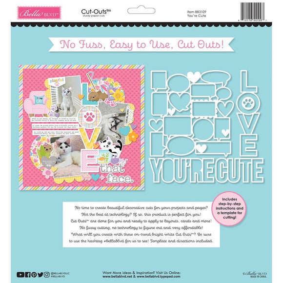 Meow Cut Outs - You're Cute