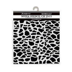 Silent Sea Stone Pattern Stencil