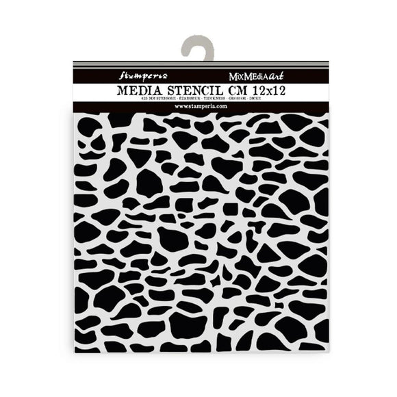 Silent Sea Stone Pattern Stencil