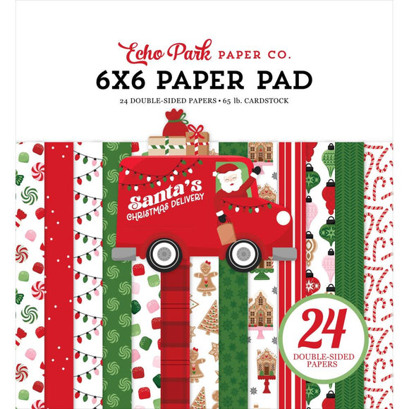 Santa's Christmas Delivery 6x6 Paper Pad