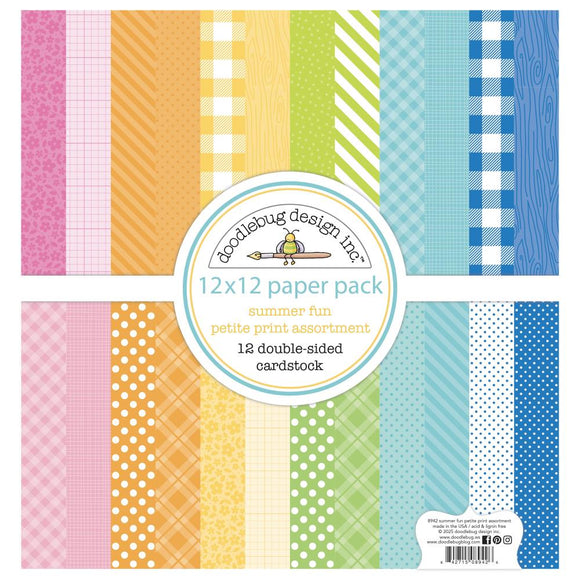 8942 Summer Fun Petite Print 12x12 Paper Collection