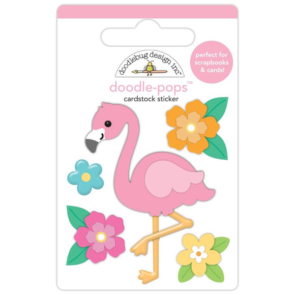 8896 Flora Flamingo Doodle Pop