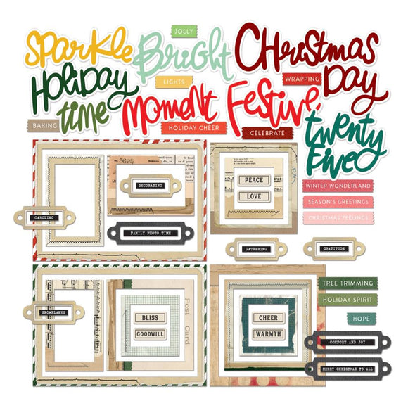 Mistletoe and Memories Chipboard