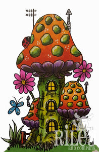 ML2422 Tri Level House Stamp