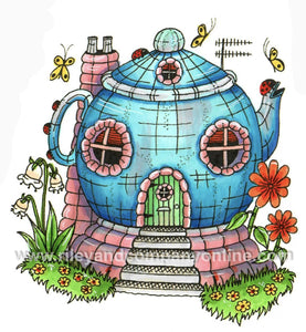 ML2425 Teapot House 2 Stamp