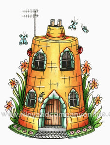 ML2426 Clay Pot Tall Stamp