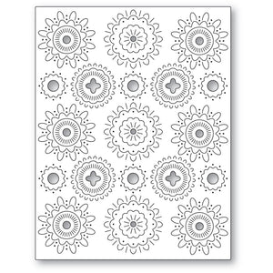 2583 Nordic Floral Plate