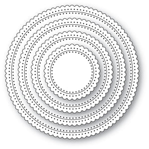 2609 Scallop Pinpoint Rings craft die