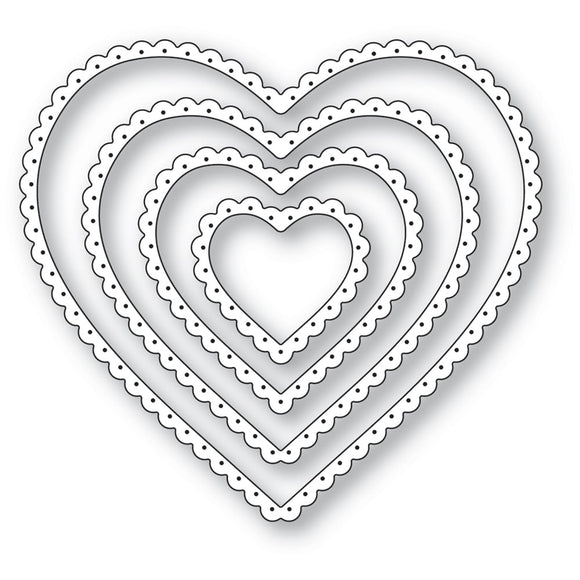 2616 Scallop Pinpoint Hearts