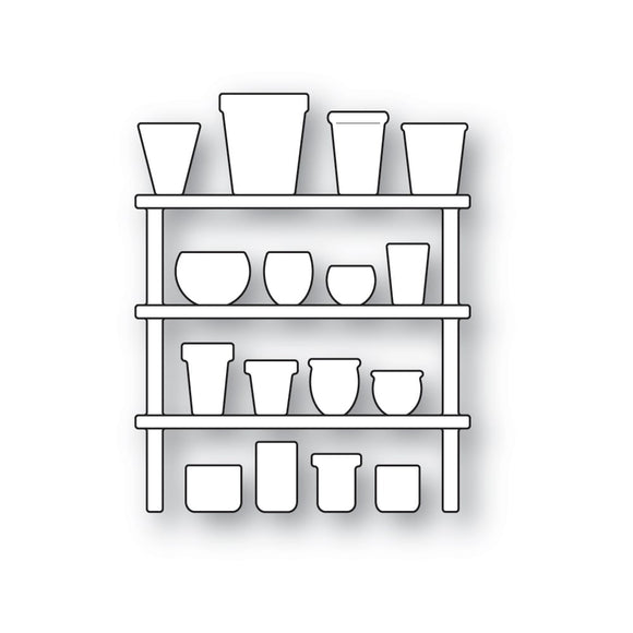 2617 Corner Shoppe Flower Pot Shelves craft die