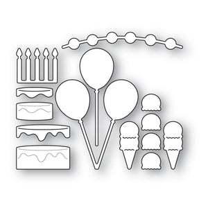 2620 Corner Shoppe Birthday Celebrations craft die