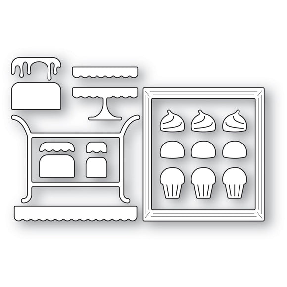 2621 Corner Shoppe Dessert Stand craft die