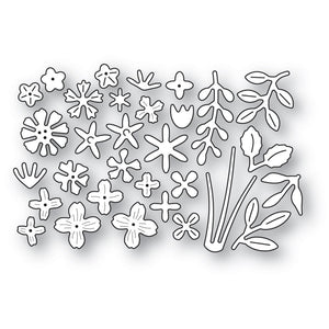 2622 Flower and Leaf Sprinkles craft die