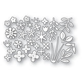 2622 Flower and Leaf Sprinkles craft die