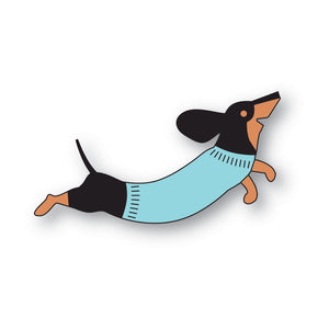 2729 Leaping Dachshund