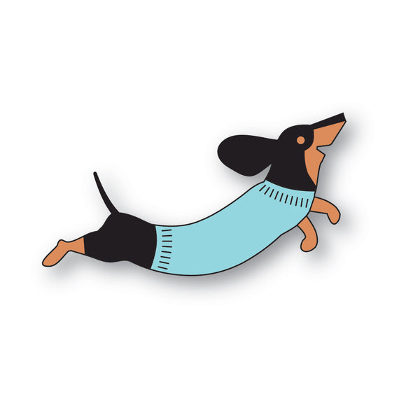 2729 Leaping Dachshund