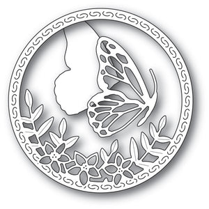 94232 Side Butterfly Circle craft die