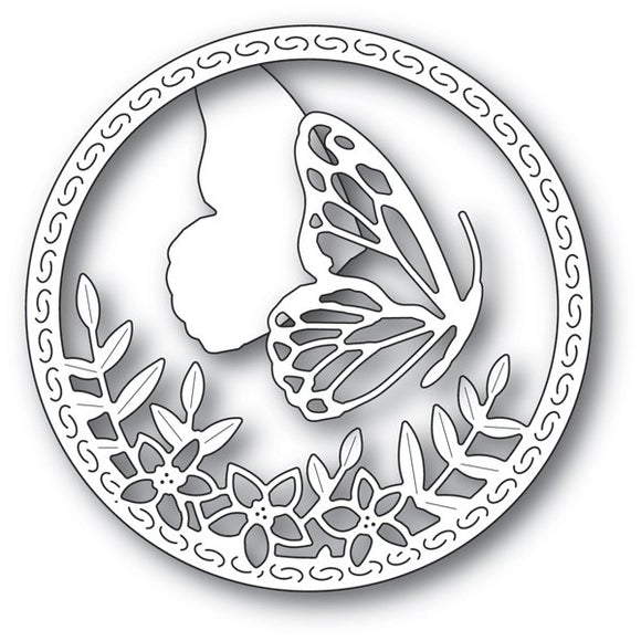 94232 Side Butterfly Circle craft die
