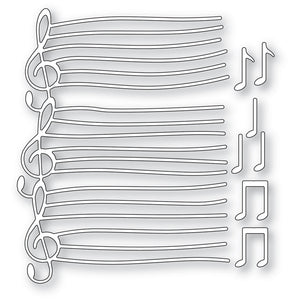 94809 Wavy Sheet Music craft die