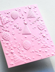 EF1048 Party Time 3D Embossing Folder and Cutting Dies