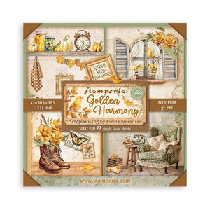 Golden Harmony 12x12" Paper Pack