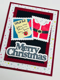 Postage Collage Dear Santa Card Kit
