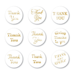 ST008 Thank you White Circle Tabs