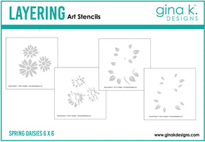 Spring Daisies Layered Stencils