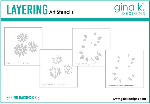 Spring Daisies Layered Stencils