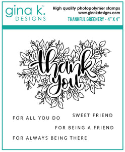 Thankful Greenery Mini Stamp set